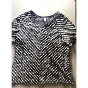 Black and white stripped Blouse